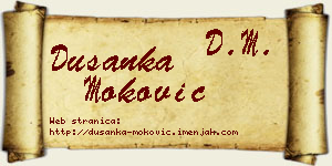 Dušanka Moković vizit kartica